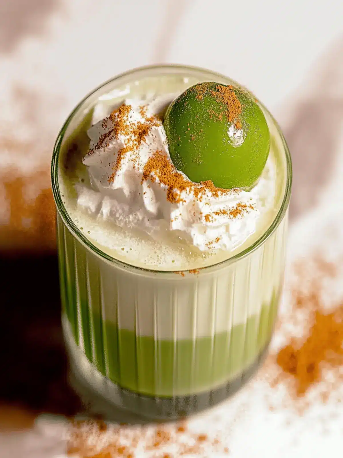 Kürbisgewürz-Matcha-Latte