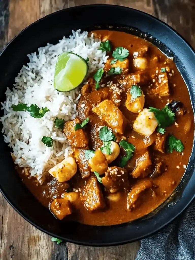 Schmoren Rindfleisch Massaman Curry