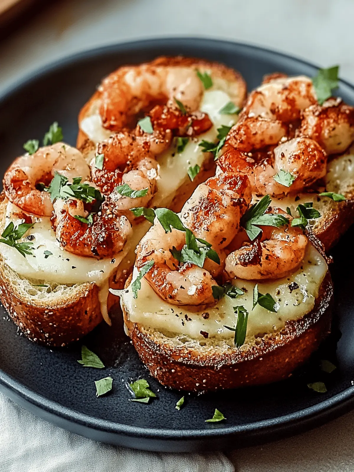 Garnelen- und Käsetoast mit Knoblauchbrot zum Verlieben 4 Garnelen- und Käsetoast mit Knoblauchbrot