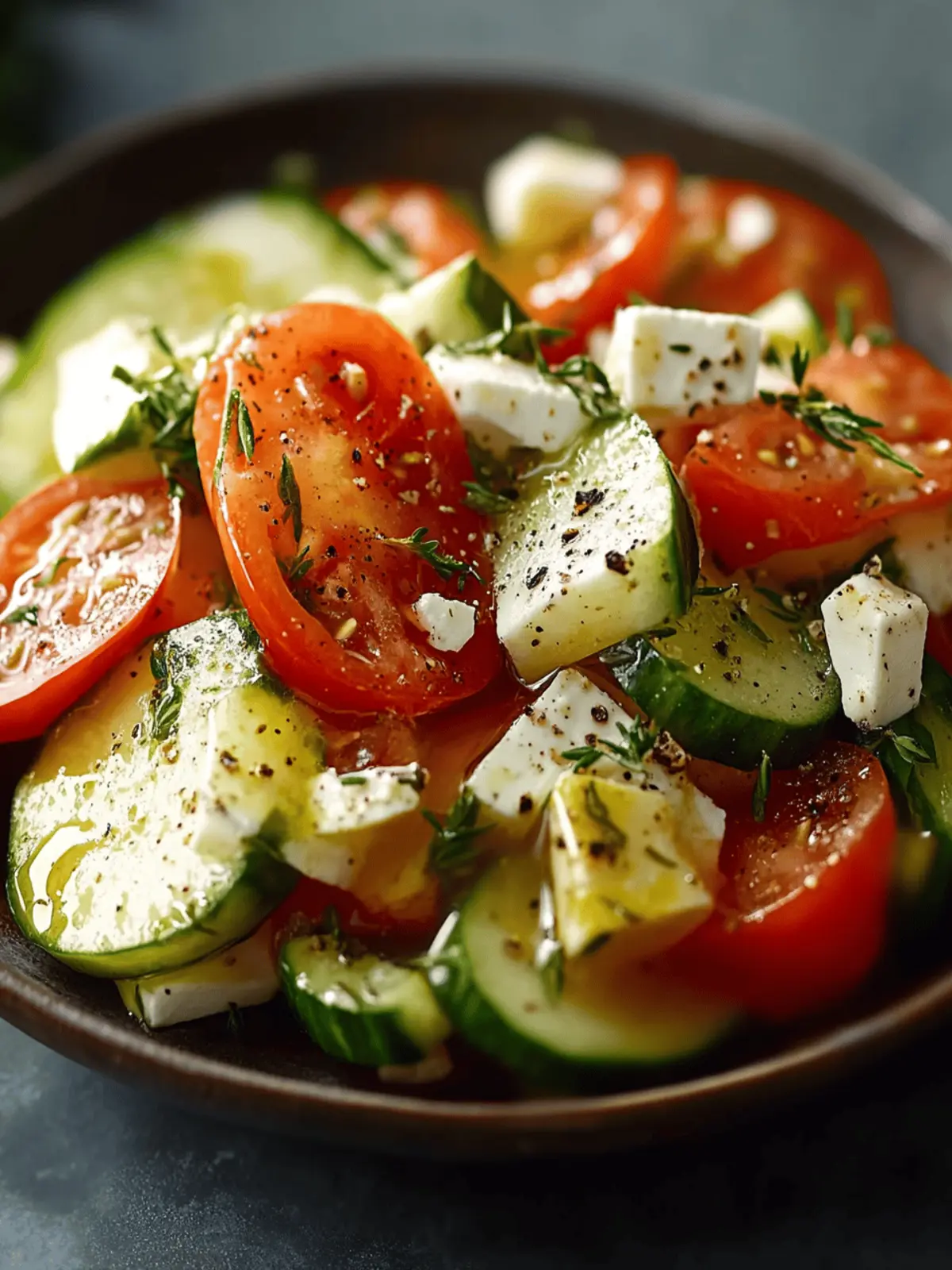 Griechischer Gurken-Tomaten-Feta-Salat für heiße Tage 2 Griechischer Gurken-Tomaten-Feta-Salat