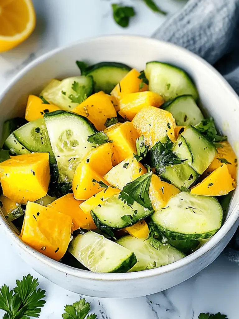 Mango Avocado Gurkensalat