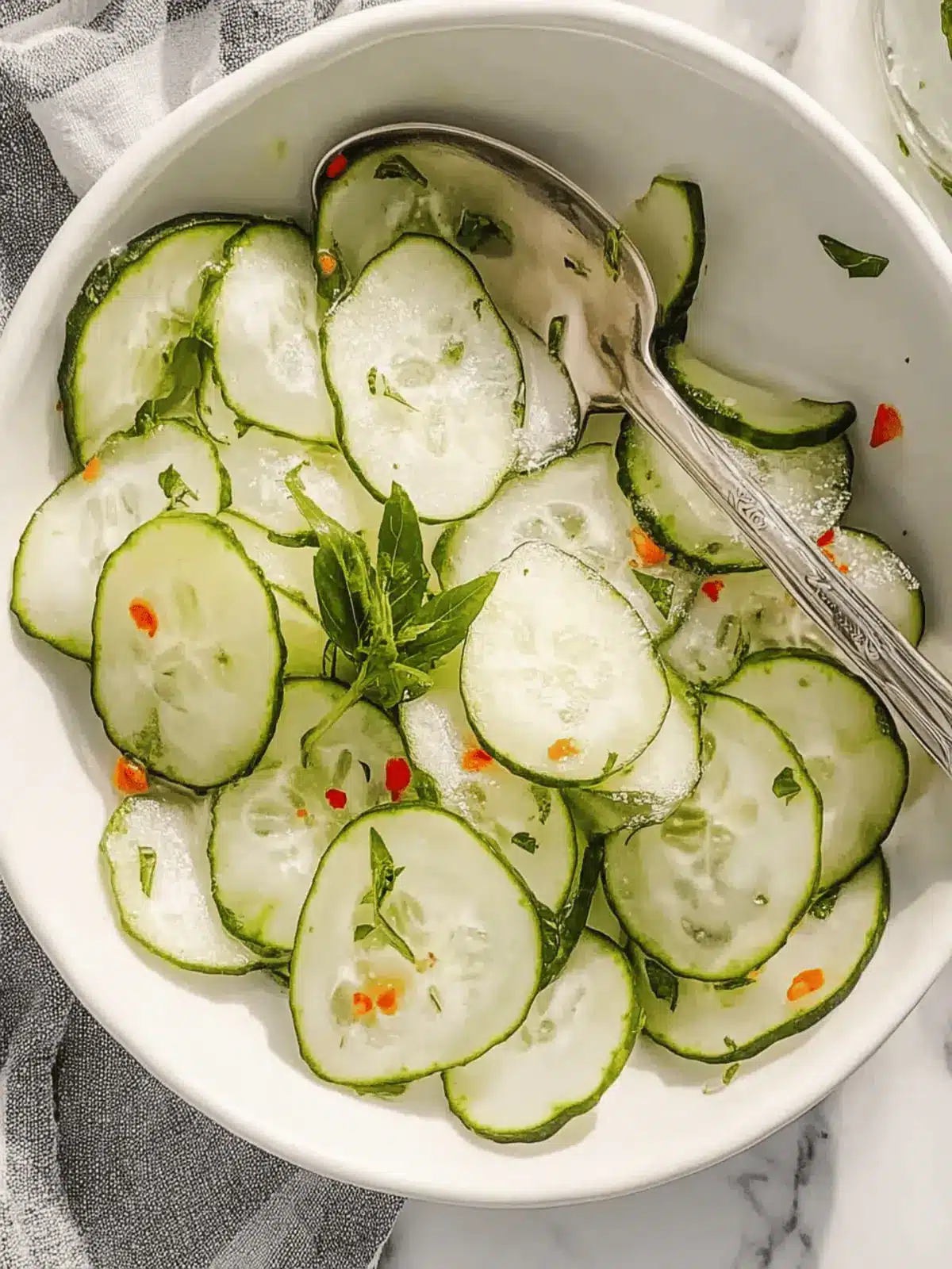 Koriander Limetten Gurkensalat für den perfekten Genuss 4 Koriander Limetten Gurkensalat