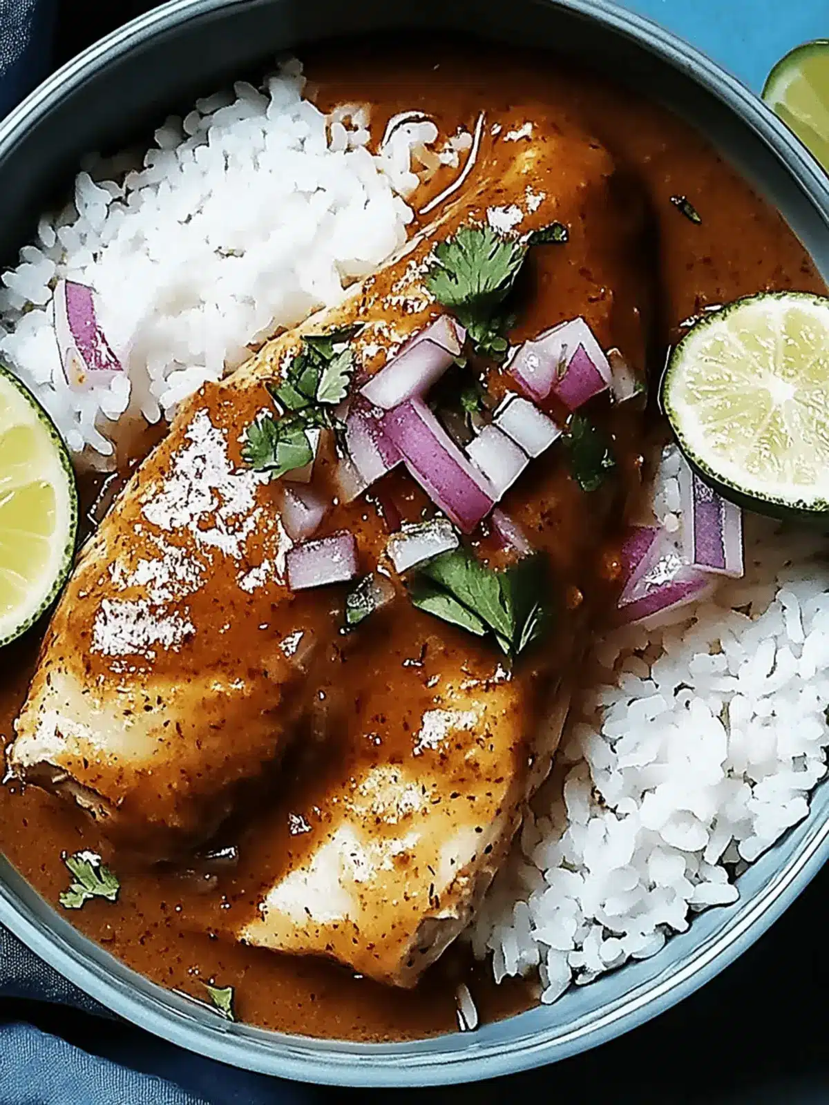 Herzhafter Hähnchenmole