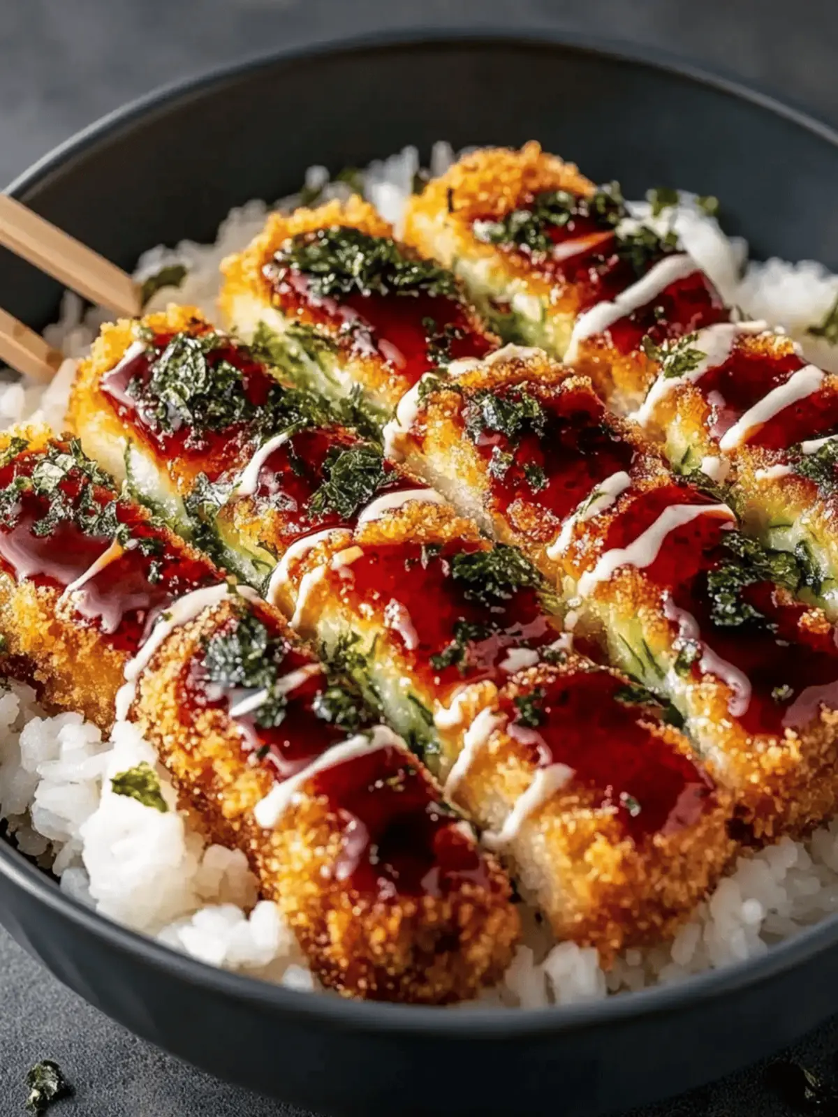 Katsu Schalen mit Tonkatsu Sauce einfach machen 2 Katsu Schalen mit Tonkatsu Sauce Rezept