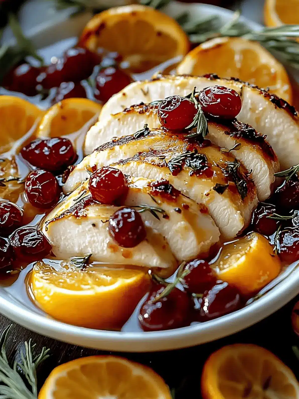 Cranberry Orange Hühnchen für festliche Dinner 2 Cranberry Orange Hühnchen