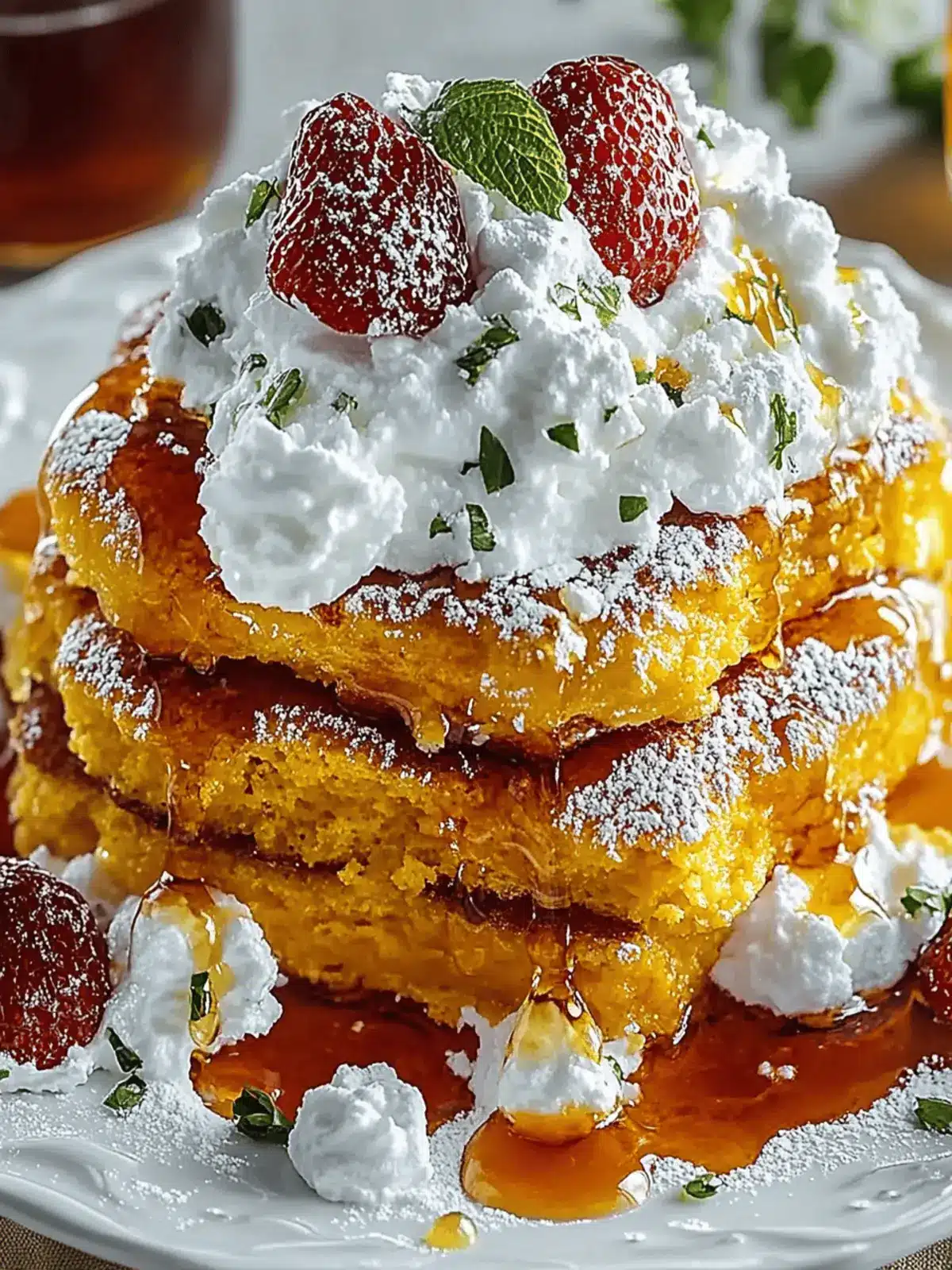 Kürbisgewürz Hüttenkäse Pfannkuchen Rezept sky-high 3 Kürbisgewürz Hüttenkäse Pfannkuchen Rezept