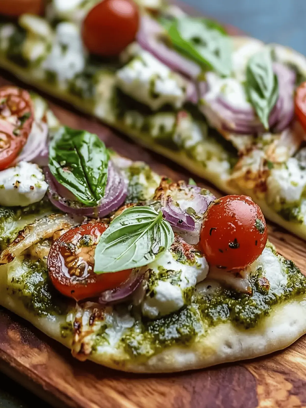 Pesto Hähnchen Fladenbrot für schnelles Abendessen 3 Pesto Hähnchen Fladenbrot