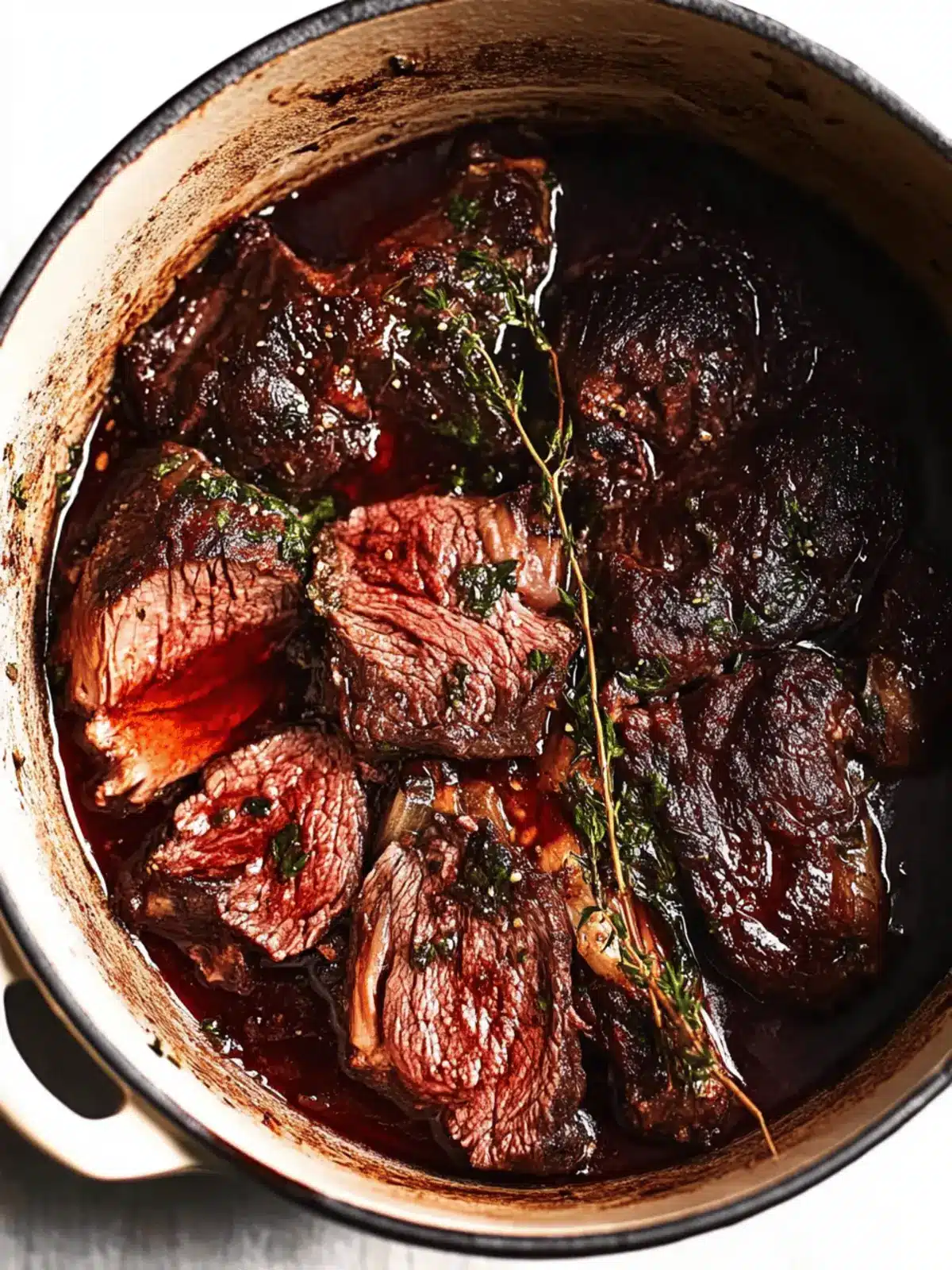 Rotwein geschmortes Rindfleisch – Herzhaft und aromatisch 4 Rotwein geschmortes Rindfleisch