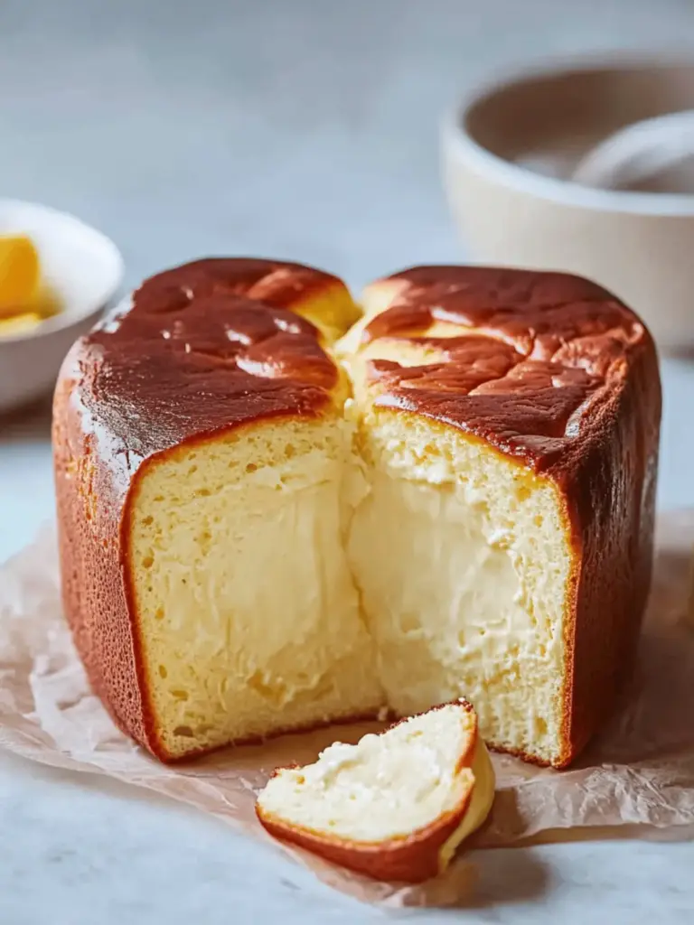 Gebrannte Baskische Käsekuchenlaibchen