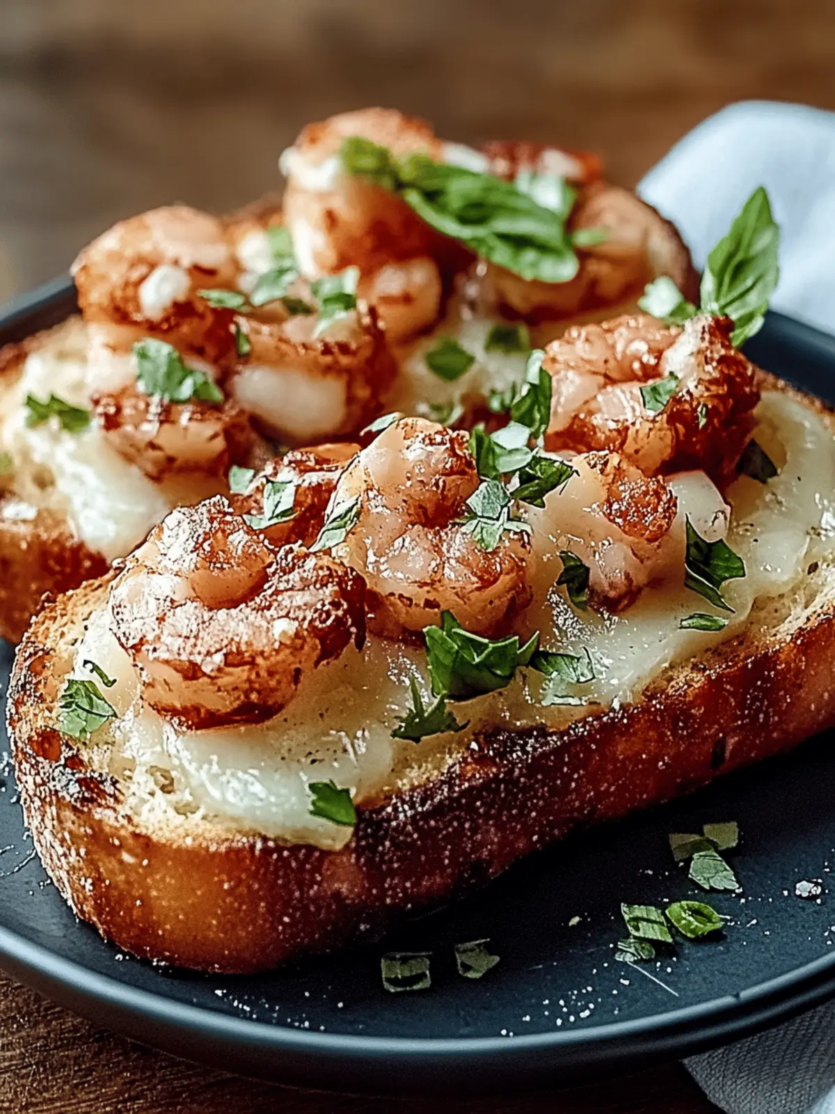 Garnelen- und Käsetoast mit Knoblauchbrot zum Verlieben 3 Garnelen- und Käsetoast mit Knoblauchbrot