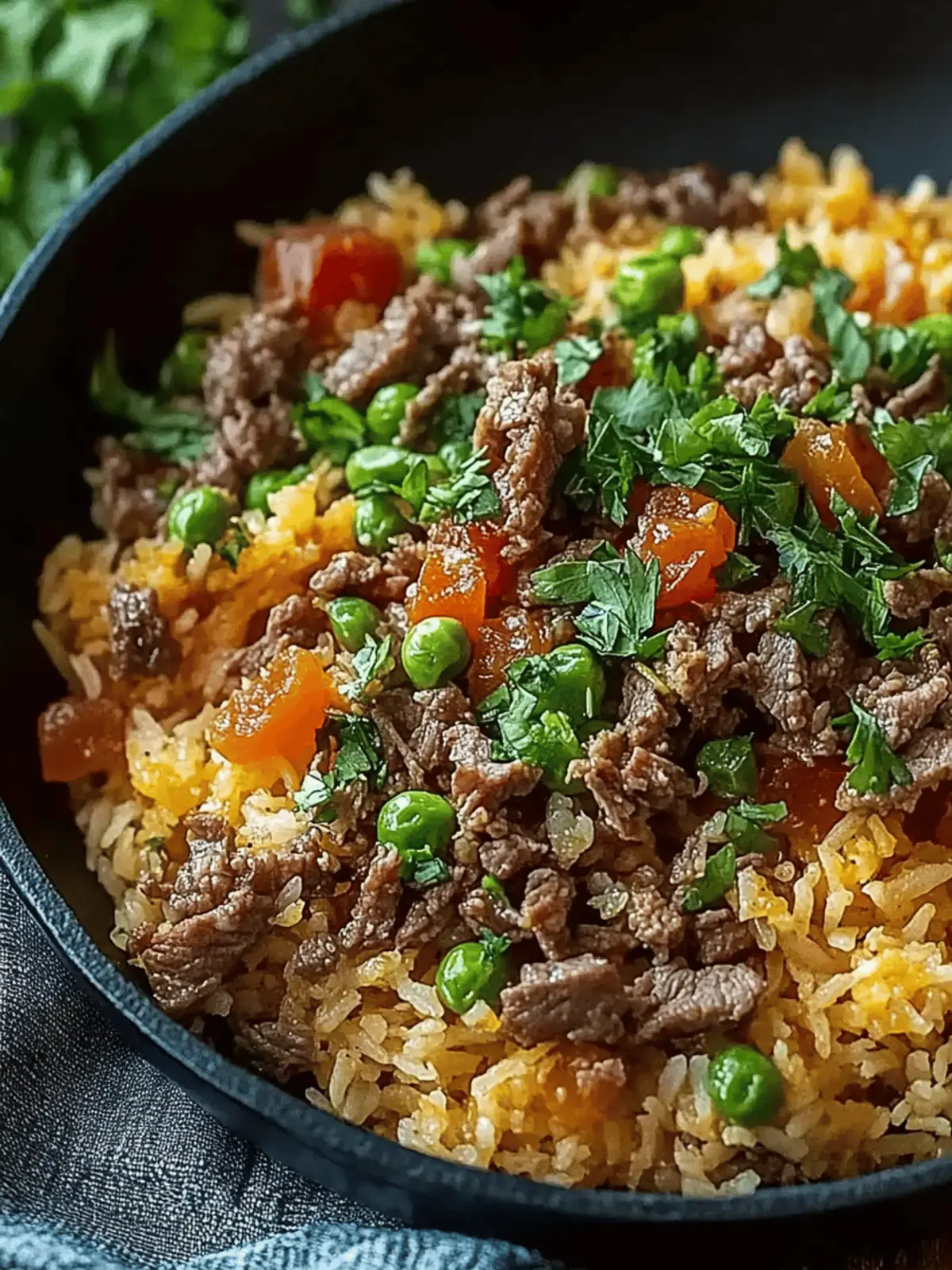 Schmutziger Reis mit Rinderhackfleisch leicht gemacht 2 Schmutziger Reis mit Rinderhackfleisch