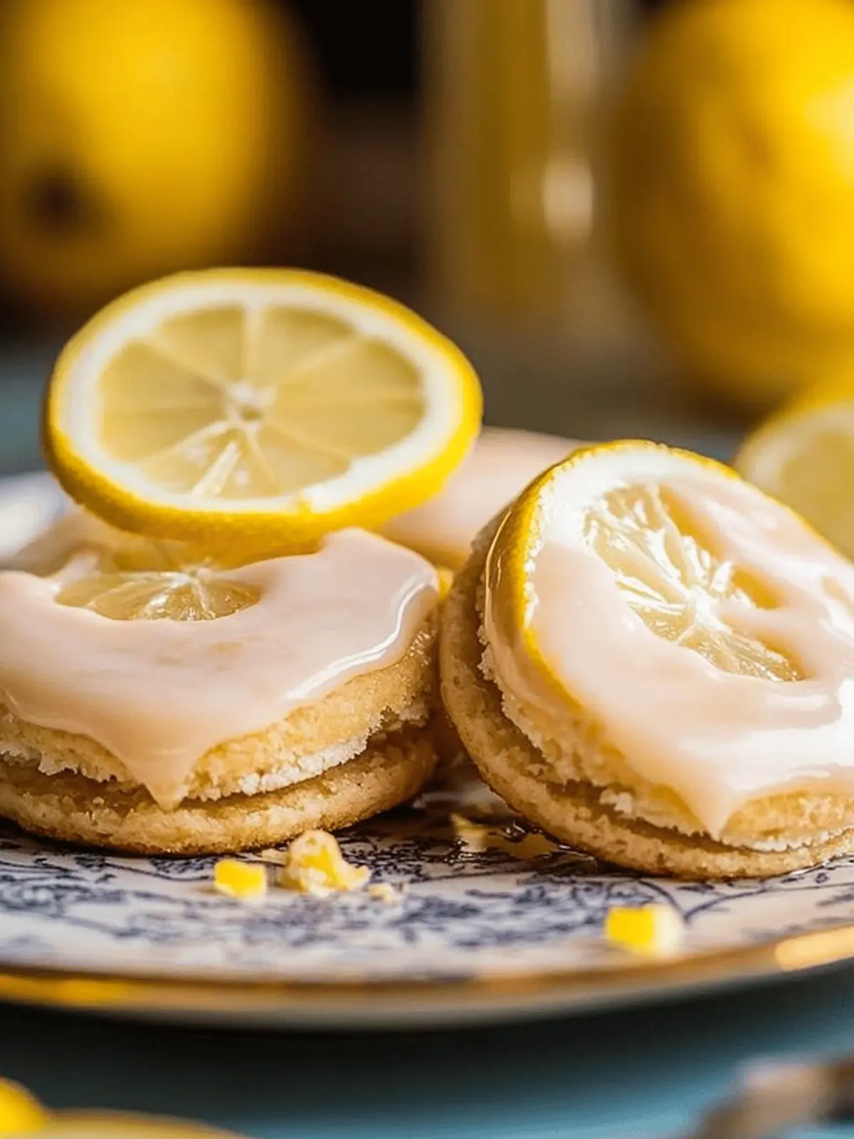 Zitronen-Schmelzplätzchen mit süßem Zitronenglasur