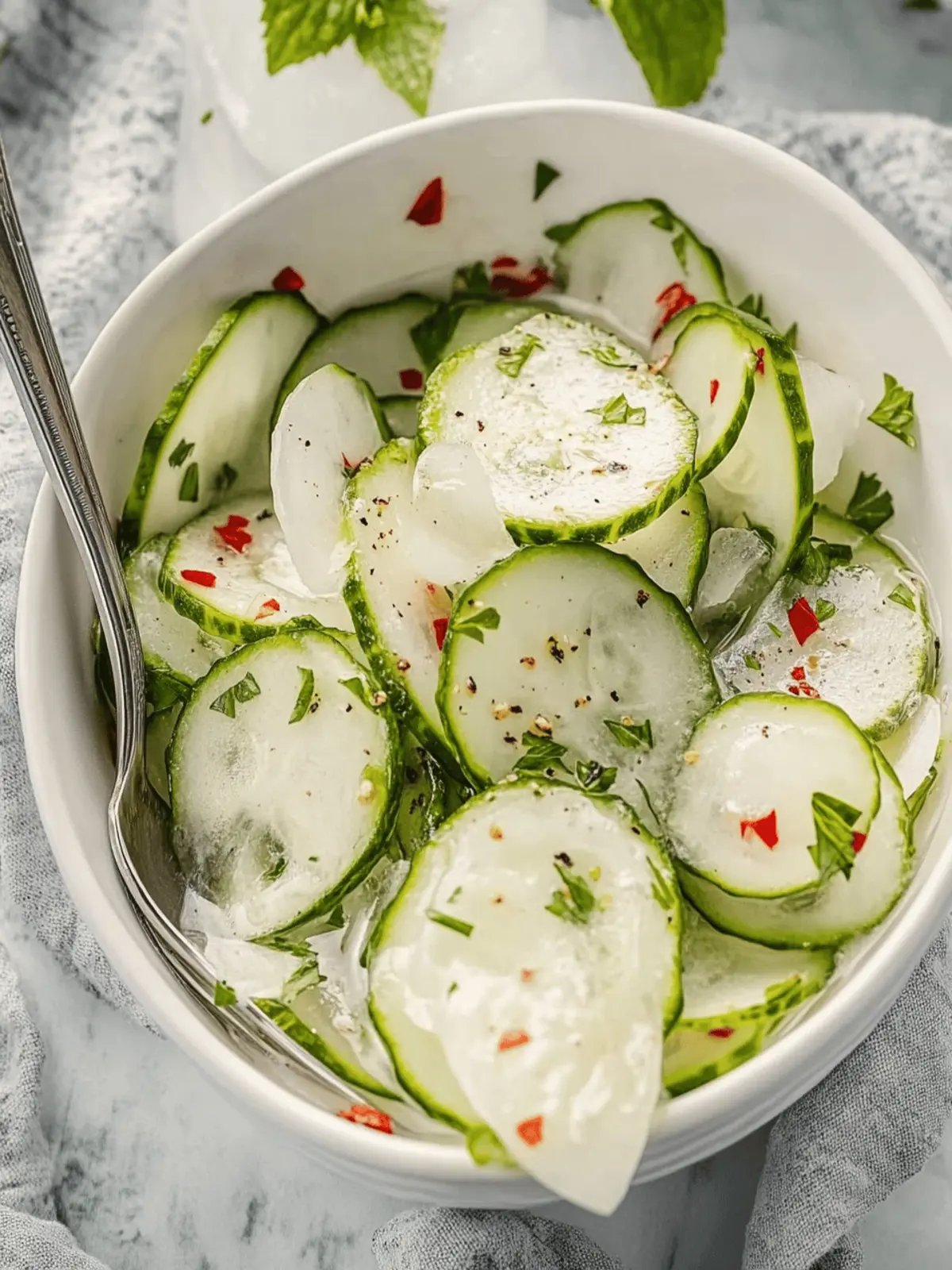 Koriander Limetten Gurkensalat für den perfekten Genuss 3 Koriander Limetten Gurkensalat