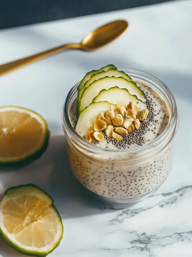 Bananen-Chia-Samen-Pudding mit Mandelmilch