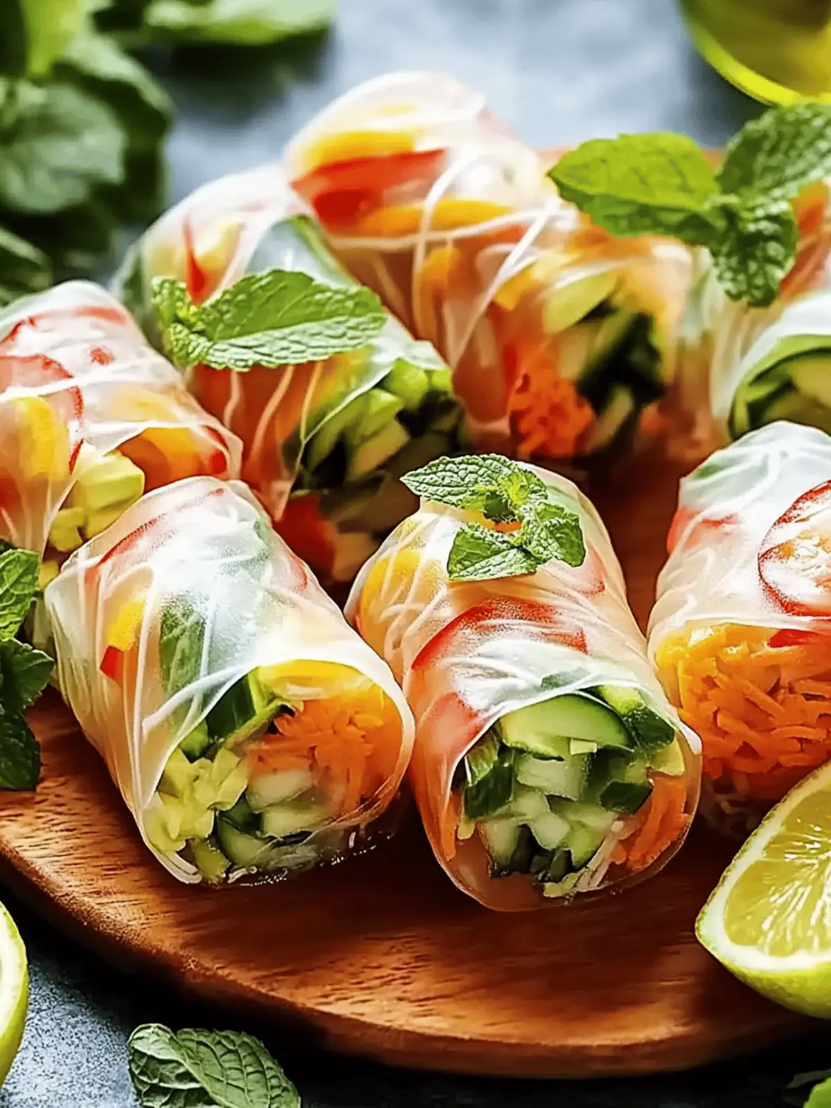 Lecker frische vietnamesische Lachs-Frühling Rollen 2 Lecker frische vietnamesische Lachs-Frühling Rollen Freude