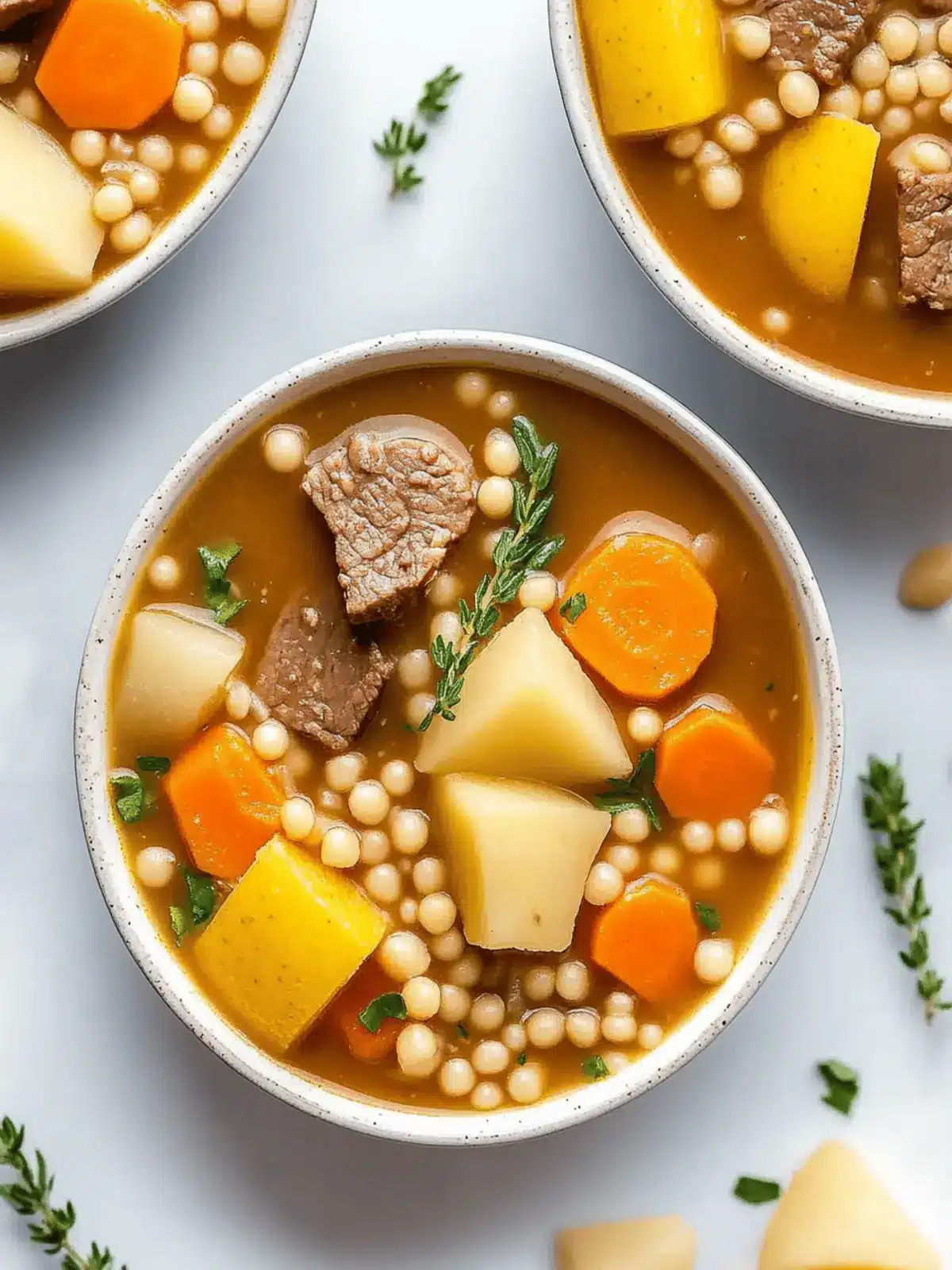 Herzhafter Crockpot Rindfleisch- und Gerstensuppe genießen 3 Herzhafter Crockpot Rindfleisch- und Gerstensuppe