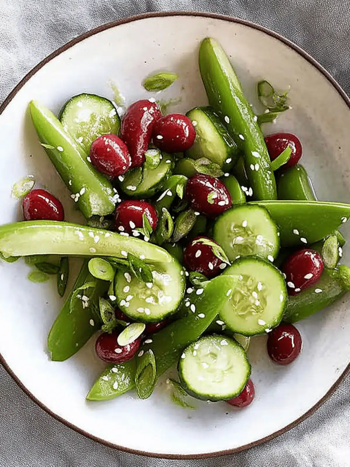 Zerschlagene Gurken- und Traubensalat für den Sommer 2 Zerschlagene Gurken- und Traubensalat