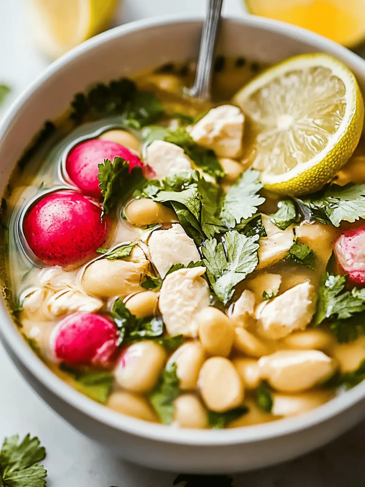 Crockpot Mexikanisches Hühnchen Pozole Verde
