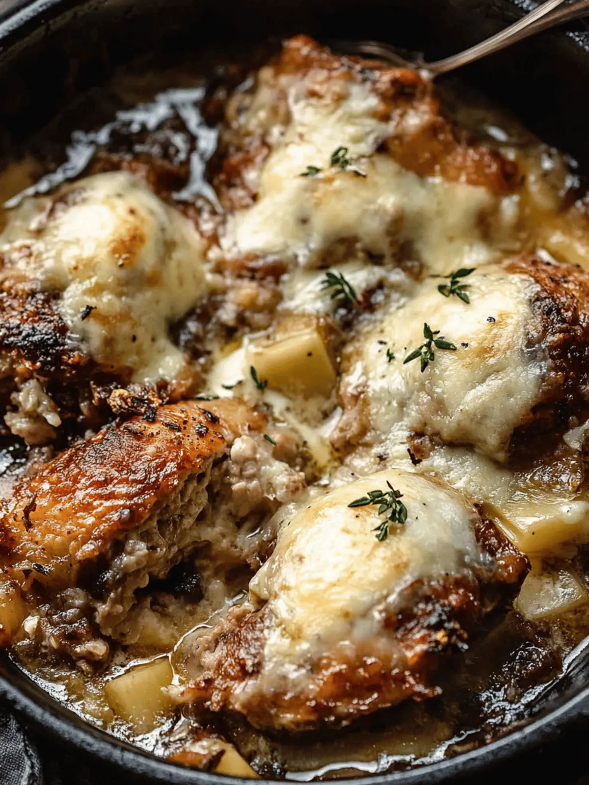 Crockpot Französisches Zwiebelhühnchen für Gemütliche Abende 2 Crockpot Französisches Zwiebelhühnchen