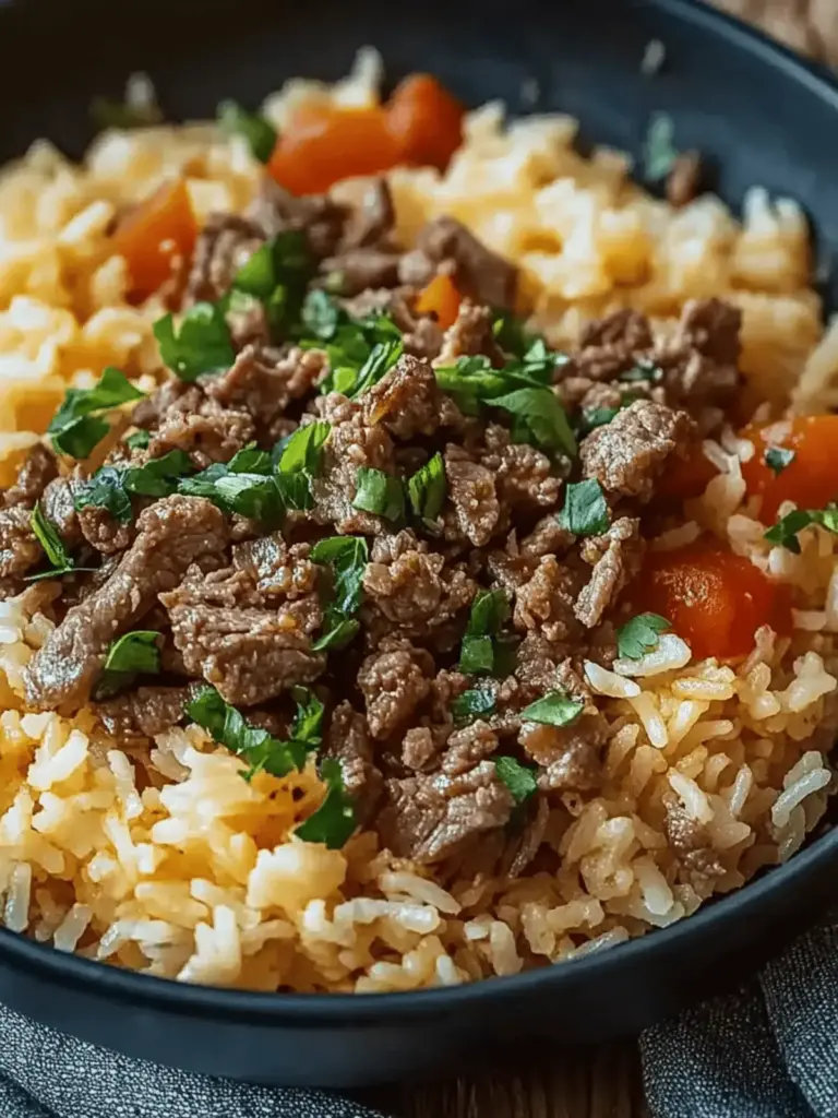 Schmutziger Reis mit Rinderhackfleisch