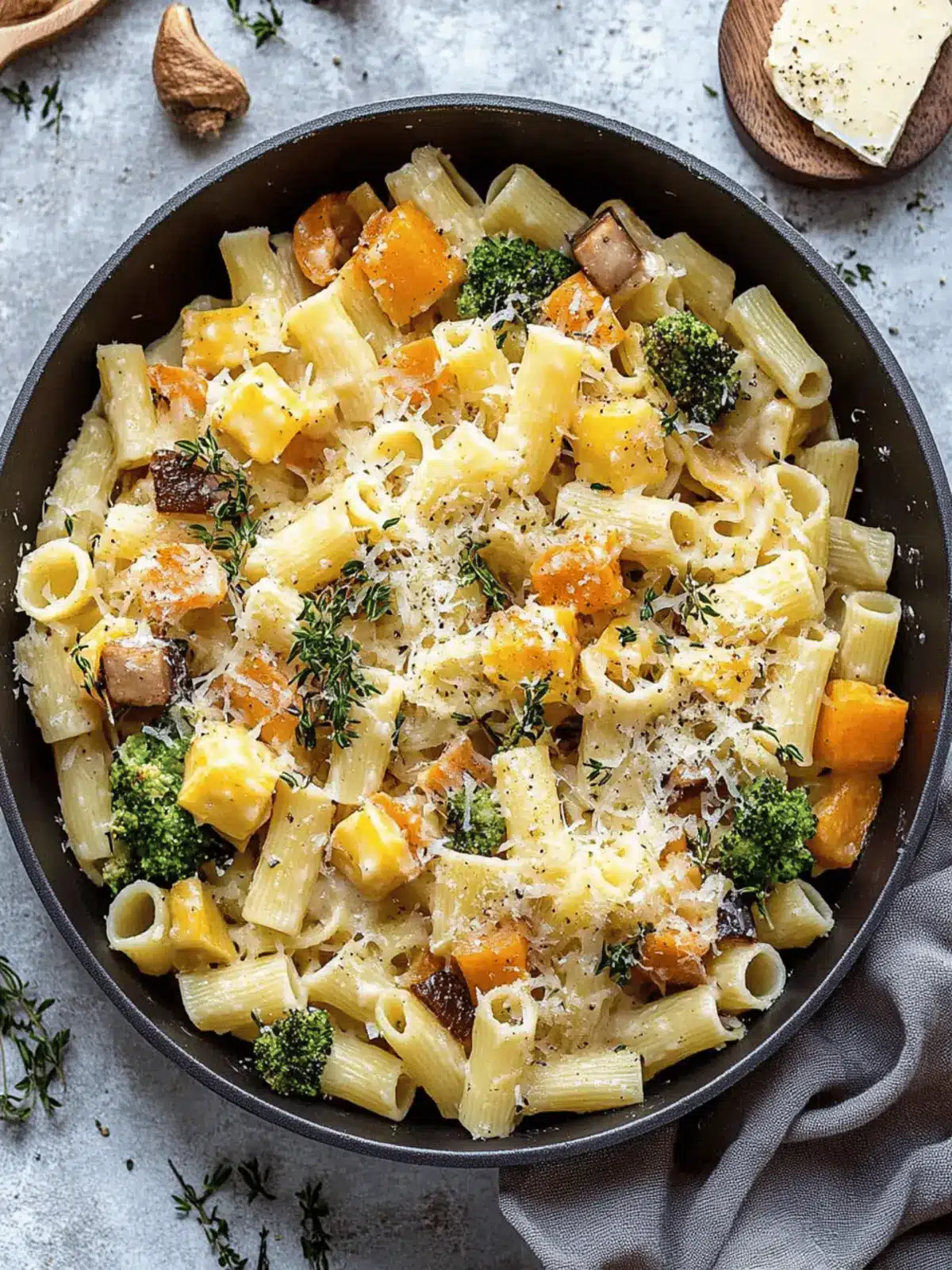 Rosenkohl und Butternusskürbis Pasta für den Herbst 2 Rosenkohl und Butternusskürbis Pasta
