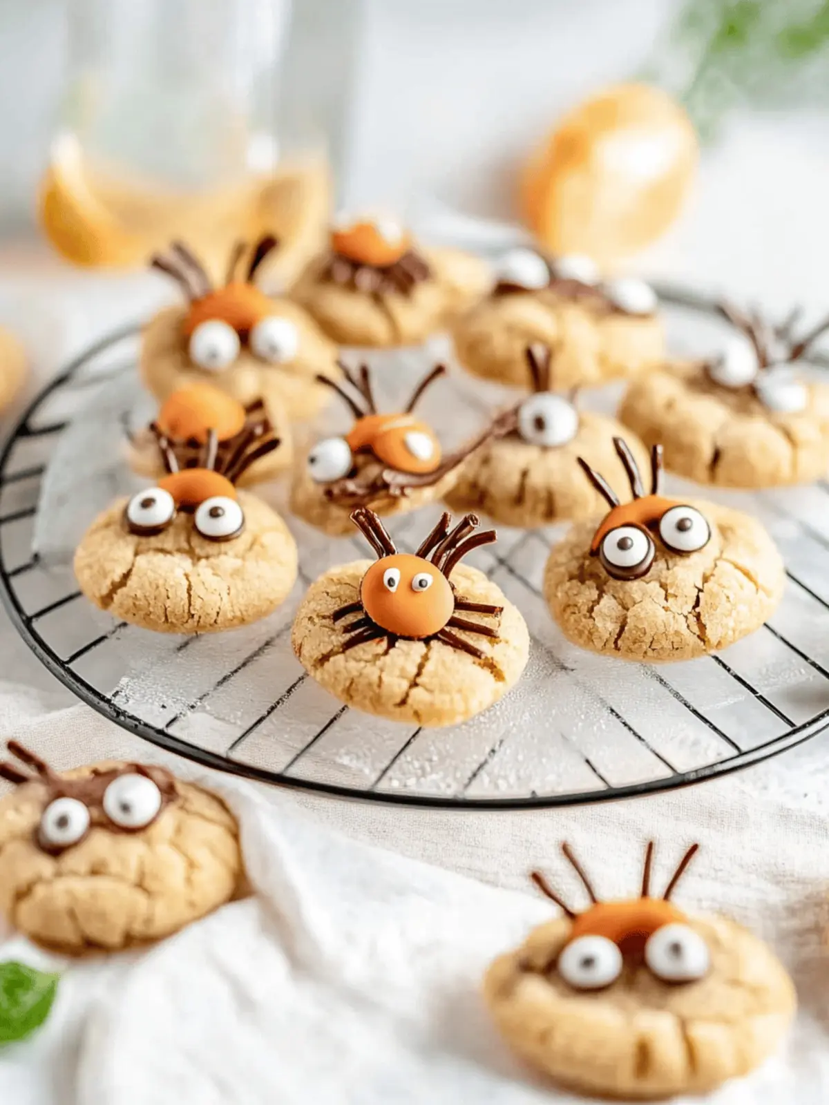 Halloween Erdnussbutter-Spinnenkekse für gruselige Feiern 3 Halloween Erdnussbutter-Spinnenkekse