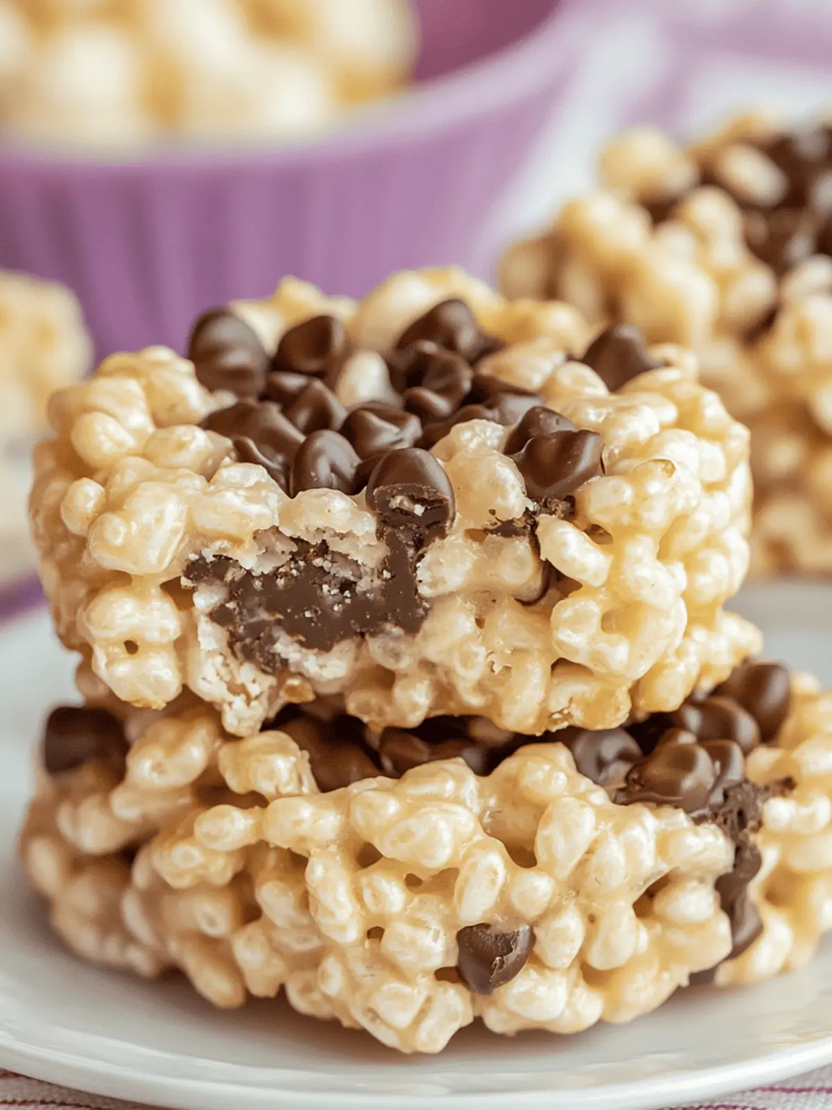 Reis-Krispies Schokoladenstückchen Kekse für jeden Anlass 2 Reis-Krispies Schokoladenstückchen Kekse