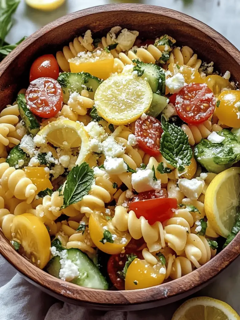 Griechischer Kichererbsen-Pastasalat