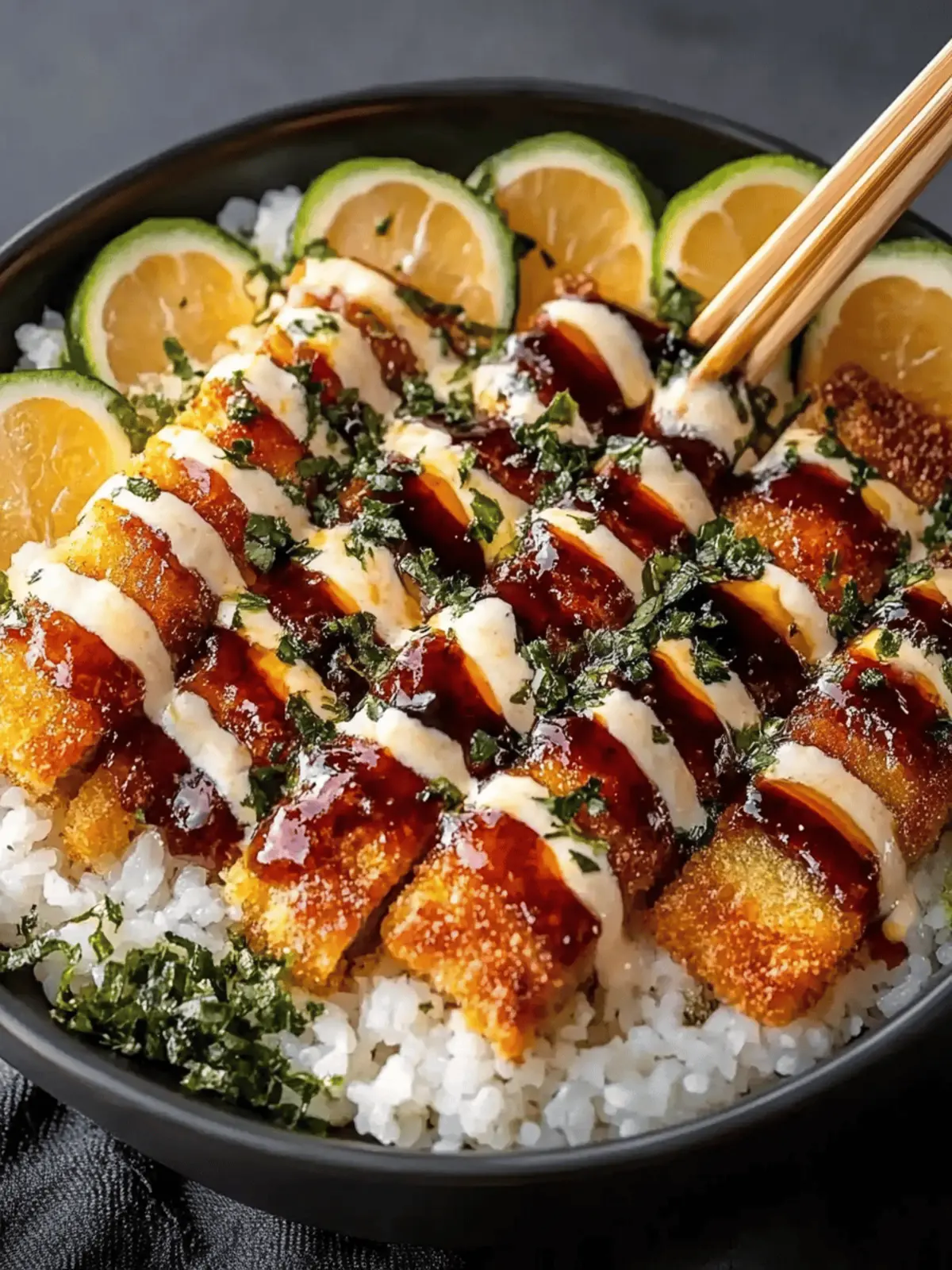 Katsu Schalen mit Tonkatsu Sauce Rezept