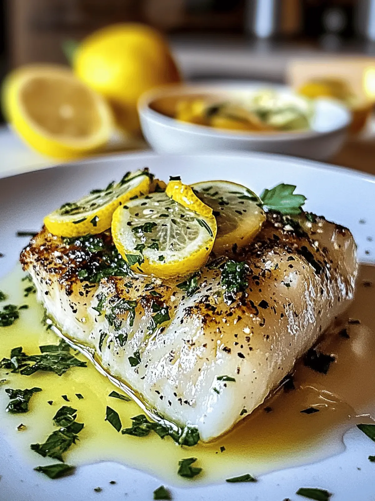 Zitronen-Knoblauch-Butter-Kabeljau mit knuspriger Haut 2 Zitronen-Knoblauch-Butter-Kabeljau mit knuspriger Haut