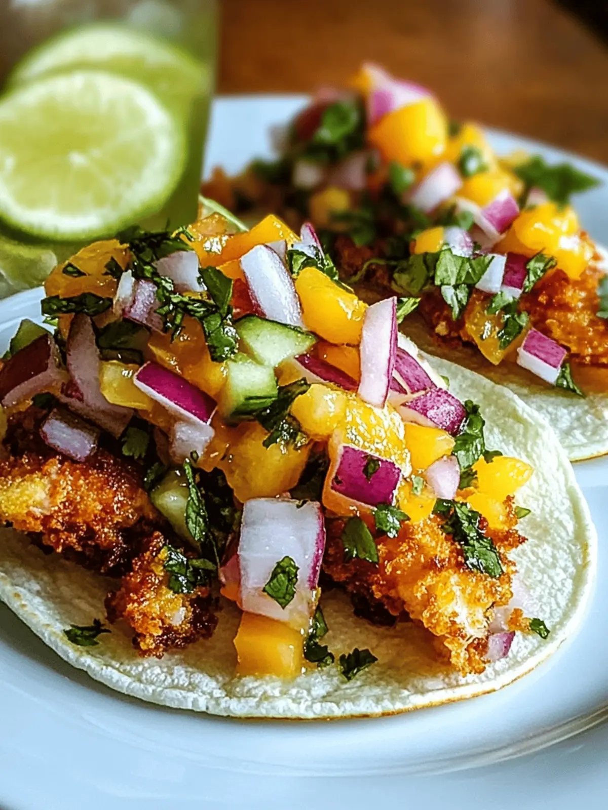 Knapprige Fisch-Tacos mit Mango-Salsa für den Sommer 3 Knapprige Fisch-Tacos mit Mango-Salsa