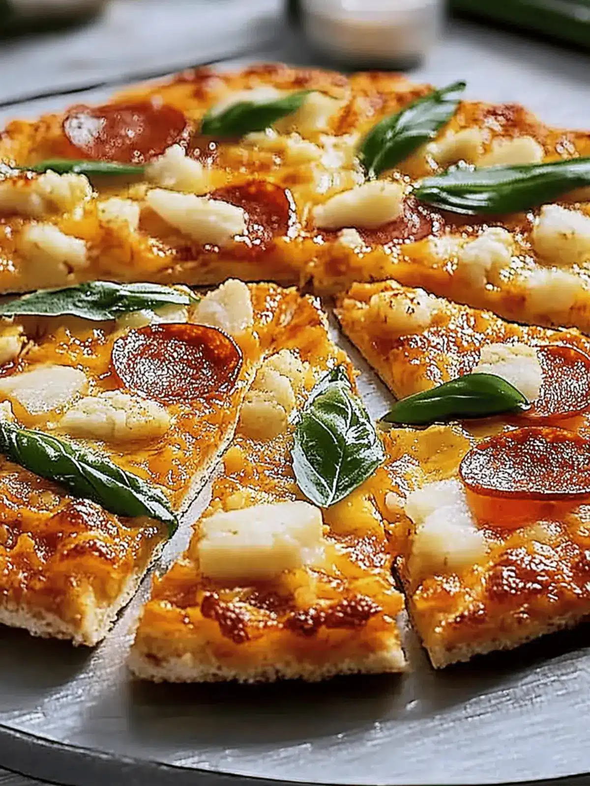 Keto Hähnchenkrustenpizza: Genuss ohne Reue 2 Keto Hähnchenkrustenpizza
