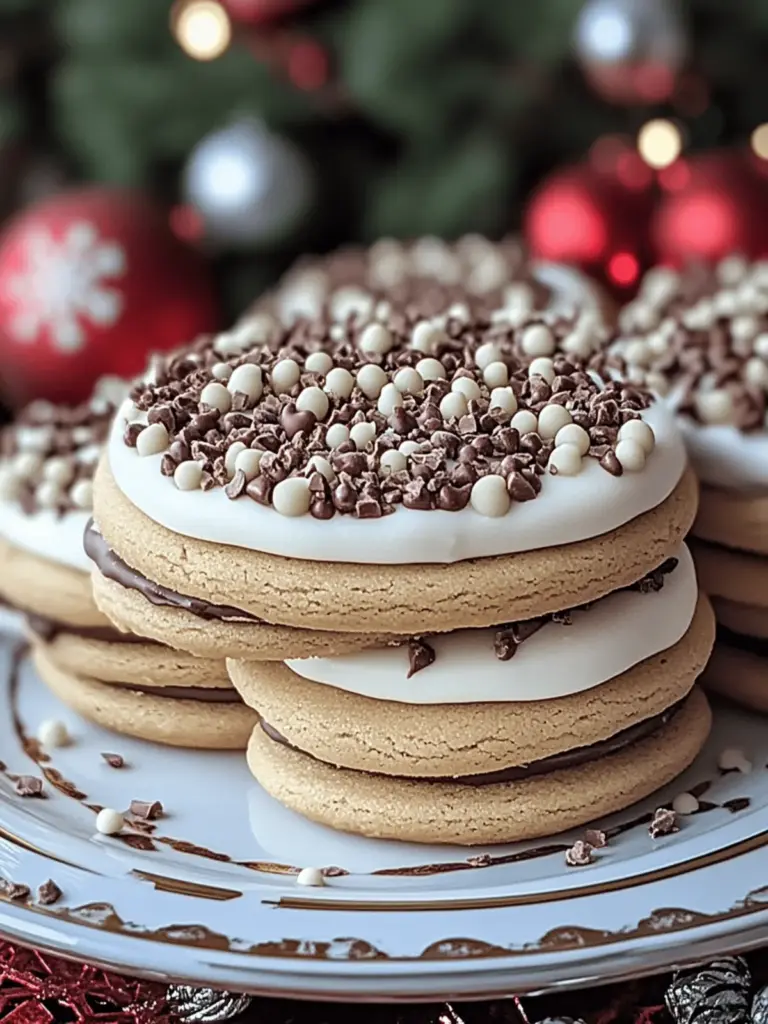 Winterwunderland Schokoladenkekse Weihnachtsplätzchen