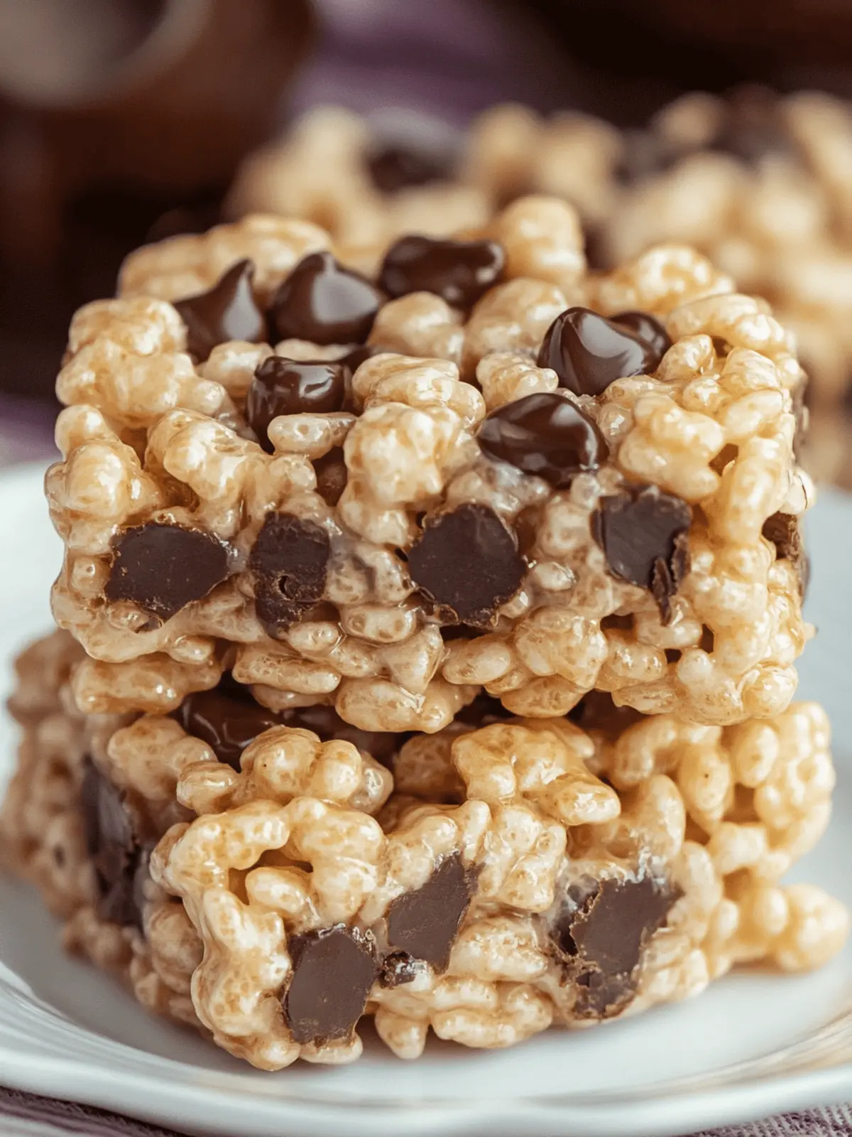 Reis-Krispies Schokoladenstückchen Kekse