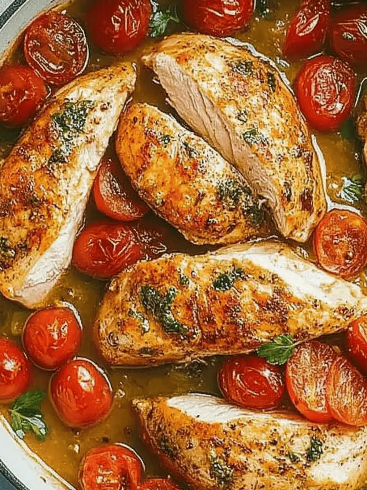 Cremige Pesto-Hähnchen mit gerösteten Tomaten genießen 2 Cremige Pesto-Hähnchen mit gerösteten Tomaten