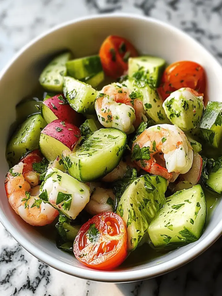 Avocado- und Garnelensalat