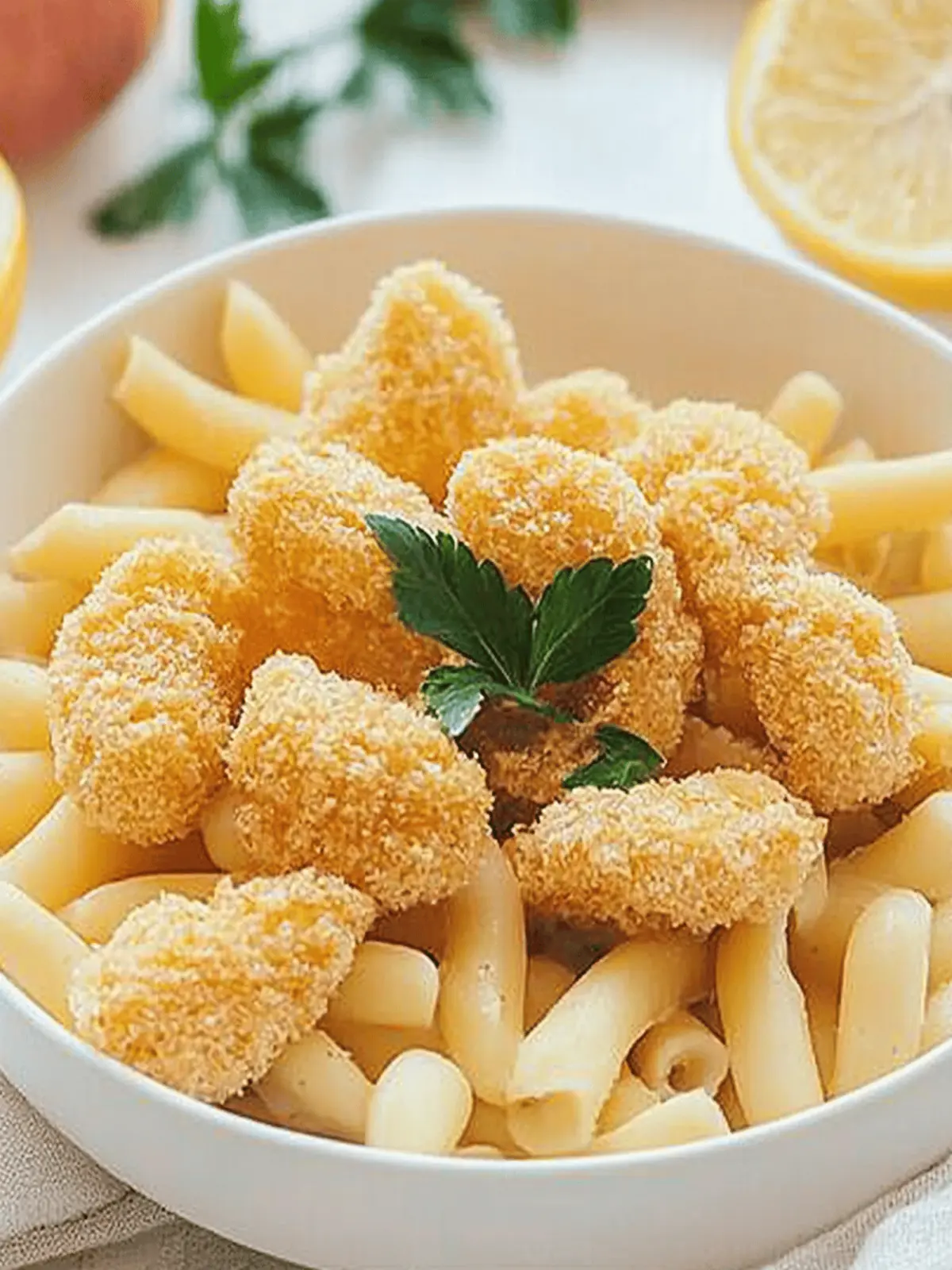 Knoblauchbutter-Hühnchenbissen & Pasta für jeden Abend 3 Knoblauchbutter-Hühnchenbissen & Pasta