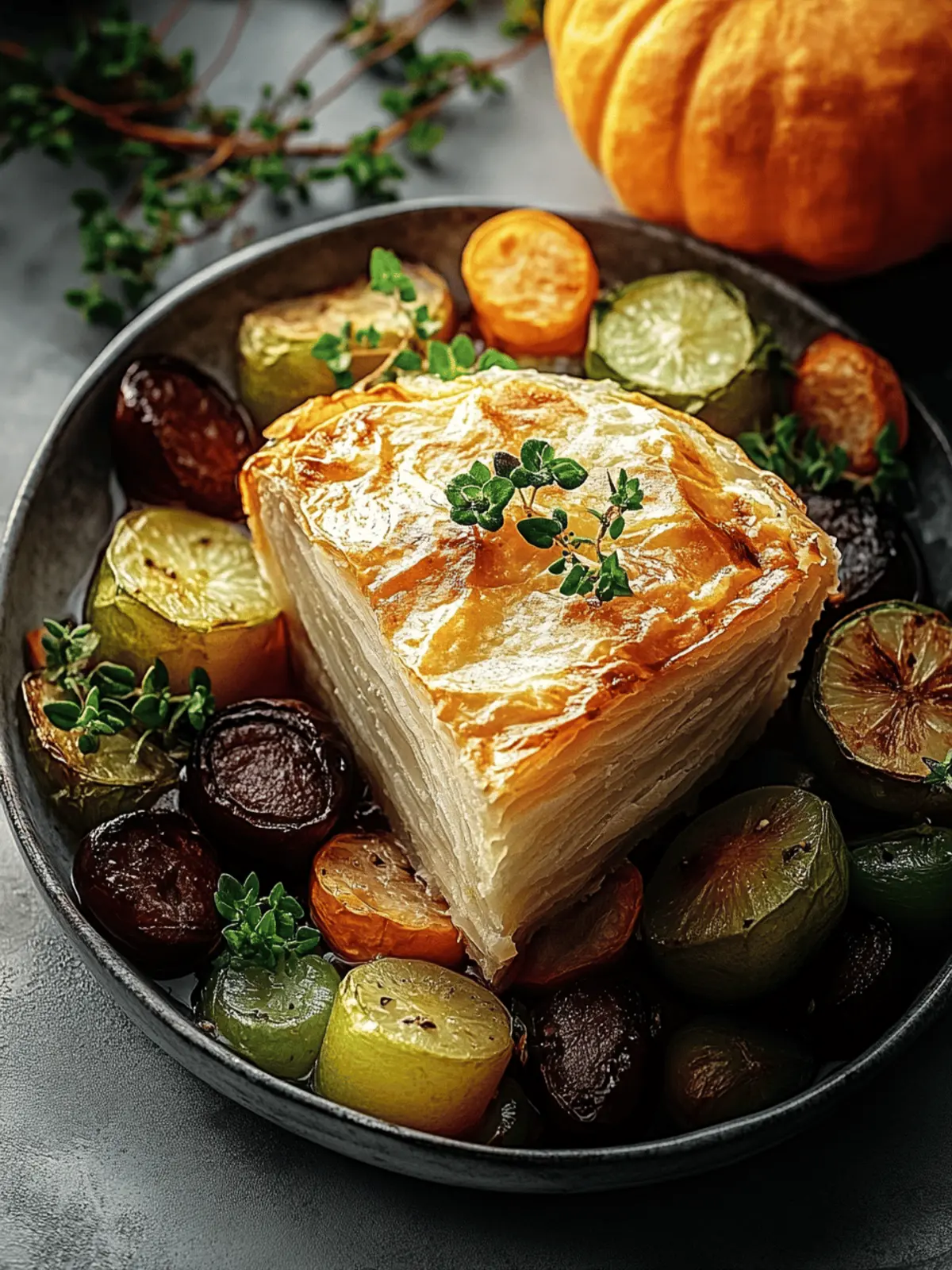 Geröstete Herbstgemüse-Pasteten für Gemütliche Abende 4 Geröstete Herbstgemüse-Pasteten