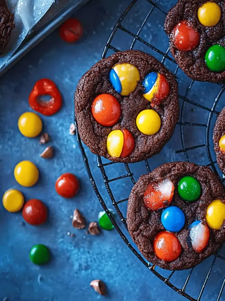 Schokoladen-M&M-Kekse