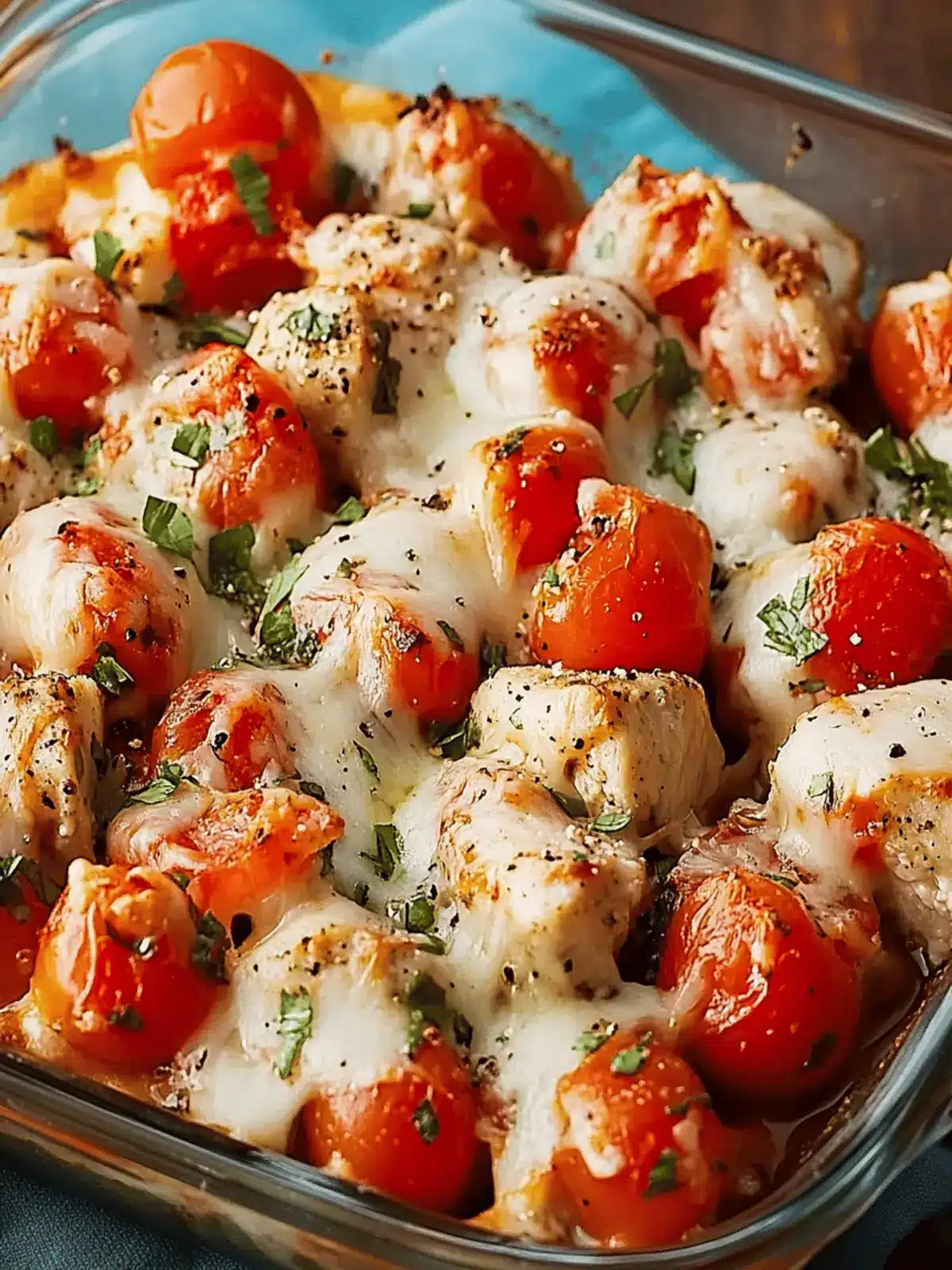 Bruschetta Hähnchen Auflauf in 30 Minuten zaubern 4 Bruschetta Hähnchen Auflauf