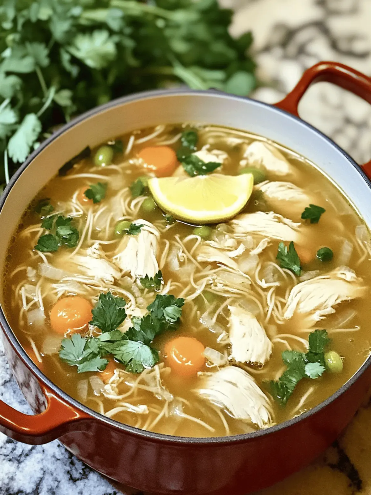 Hühnchen-Vermicelli-Suppe