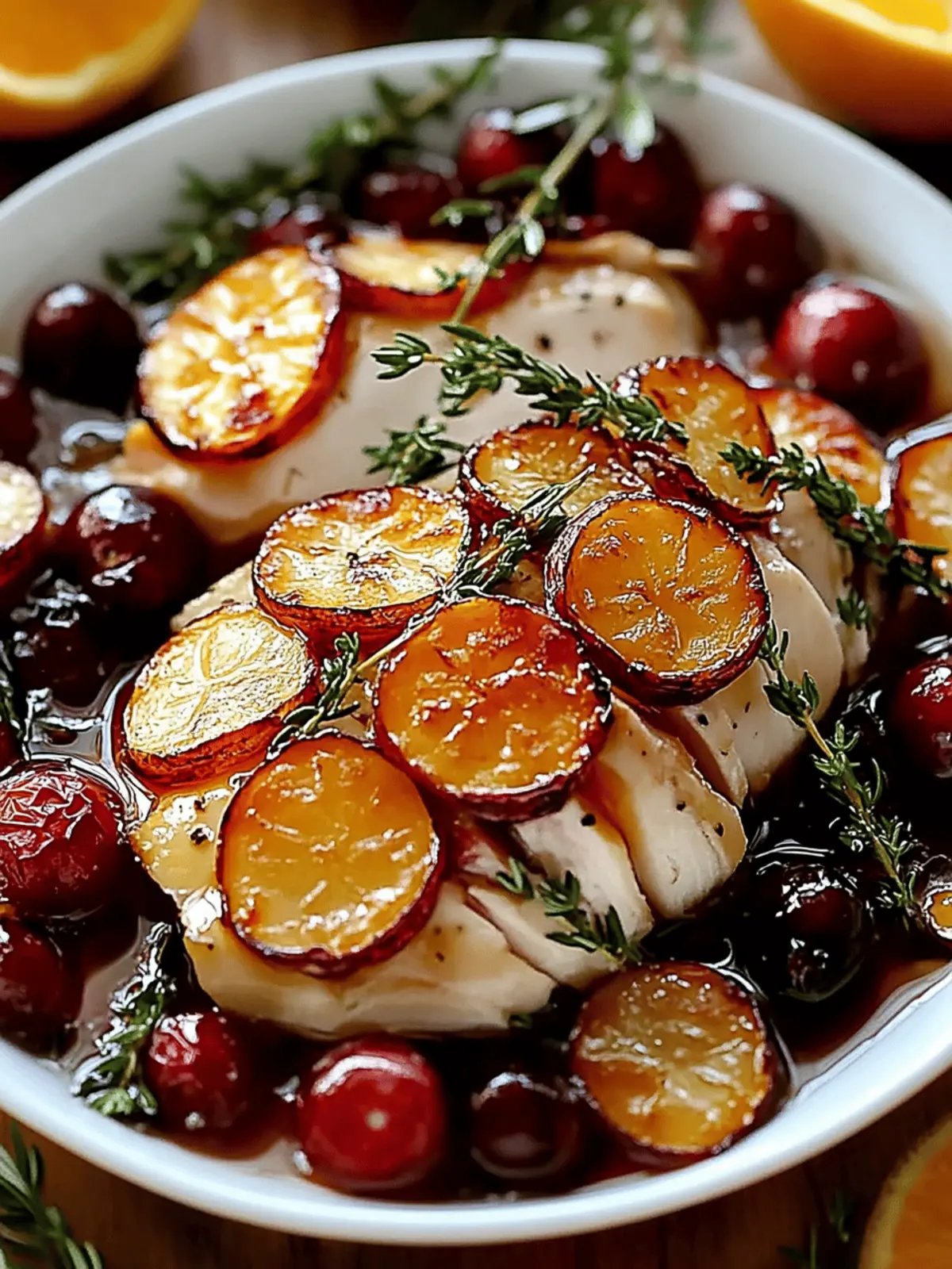 Cranberry Orange Hühnchen für festliche Dinner 3 Cranberry Orange Hühnchen