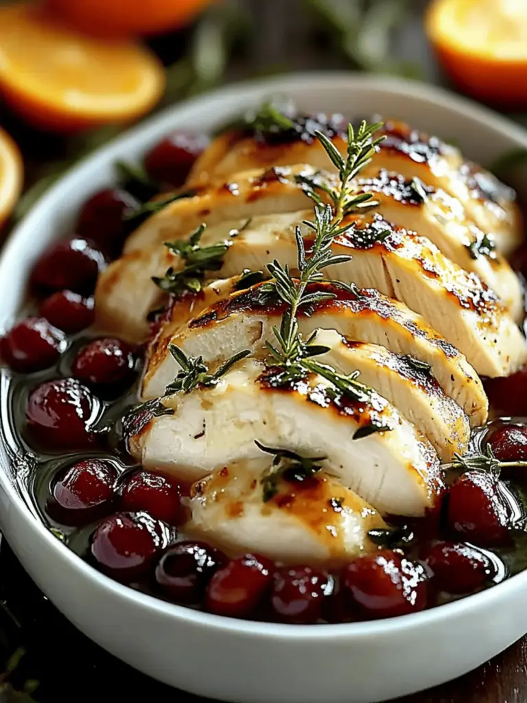 Cranberry Orange Hühnchen