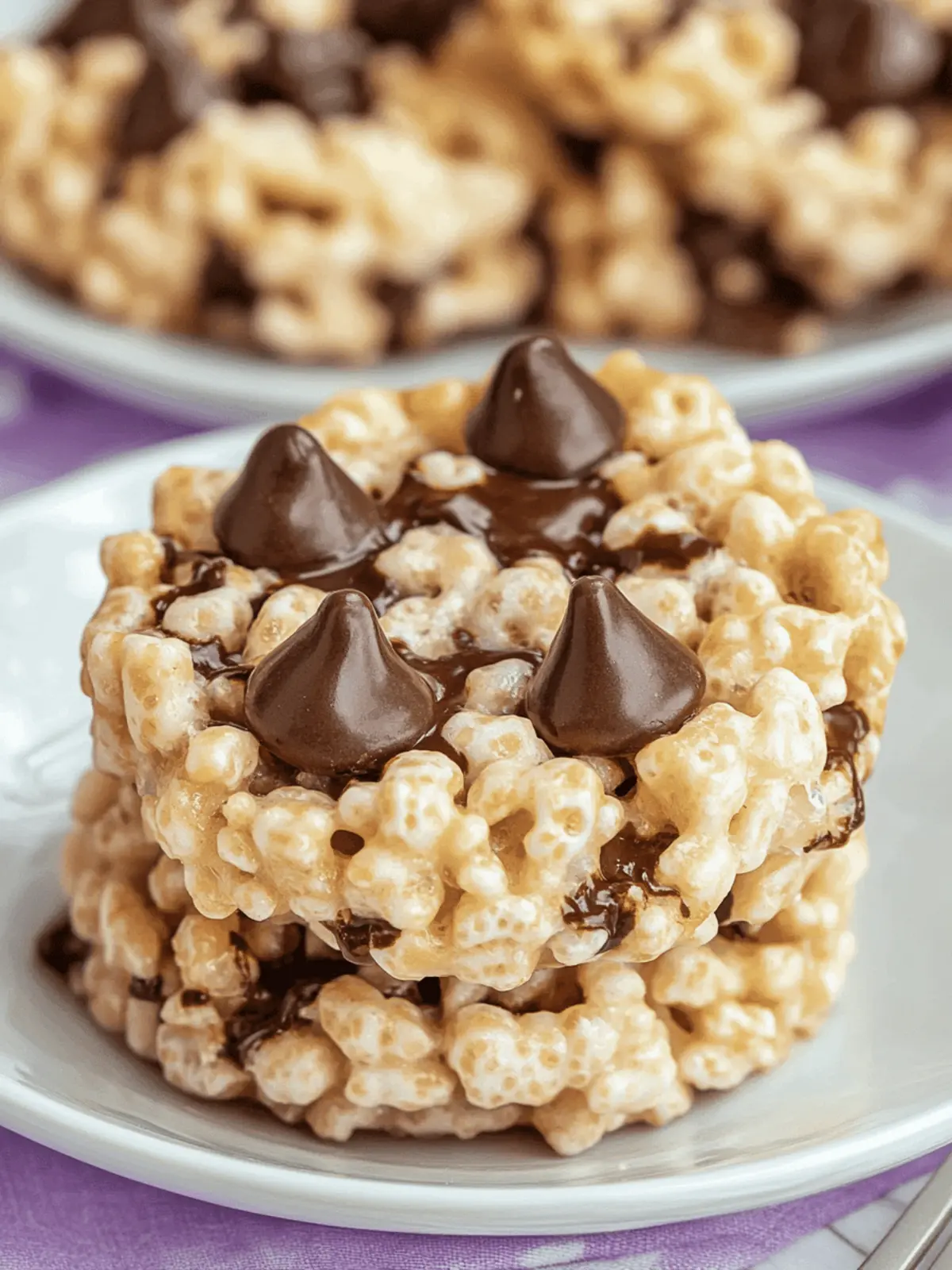 Reis-Krispies Schokoladenstückchen Kekse für jeden Anlass 4 Reis-Krispies Schokoladenstückchen Kekse