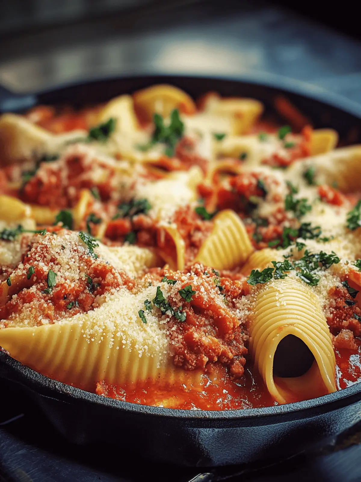 Cremige Ricotta Rinderfleisch gefüllte Muscheln Pasta 2 Cremige Ricotta Rinderfleisch gefüllte Muscheln Pasta