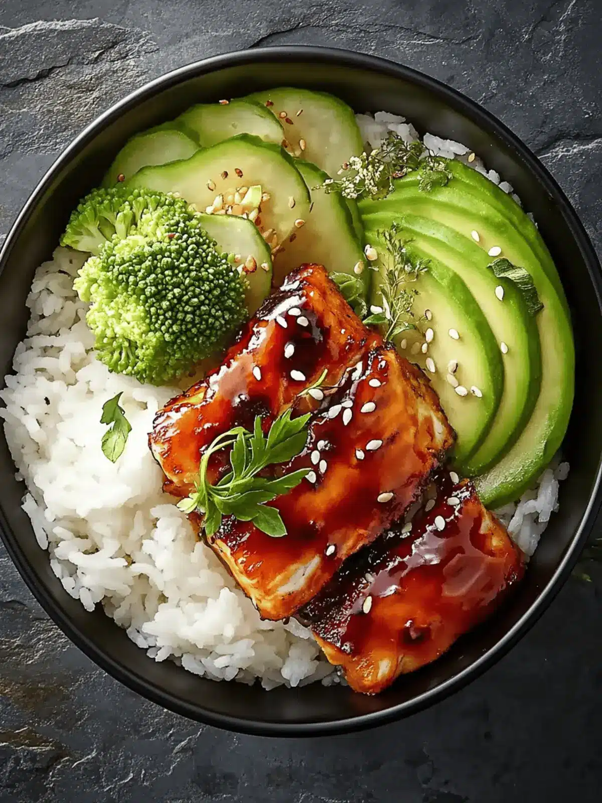 Süß-Chili-Lachs-Schüssel für gesunde Genussmomente 4 Süß-Chili-Lachs-Schüssel