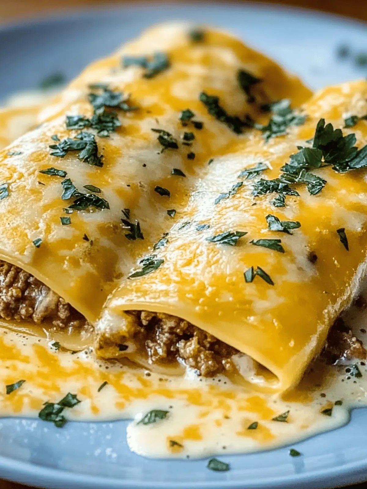Südliche Frühstücks-Enchiladas mit Wurstsoße