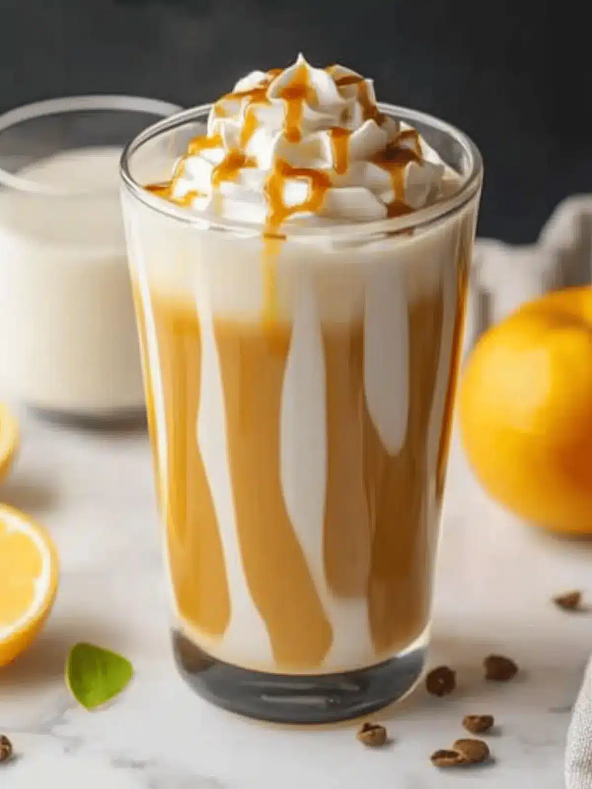 Karamell Kürbisgewürz Eiskaffee Rezept für den Herbst 3 Karamell Kürbisgewürz Eiskaffee Rezept