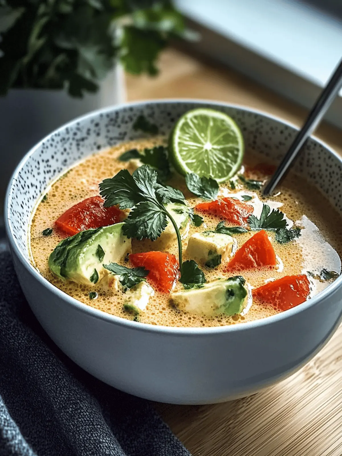 Kokosnuss-Curry-Hühnchensuppe für Gemütliche Abende 5 Kokosnuss-Curry-Hühnchensuppe