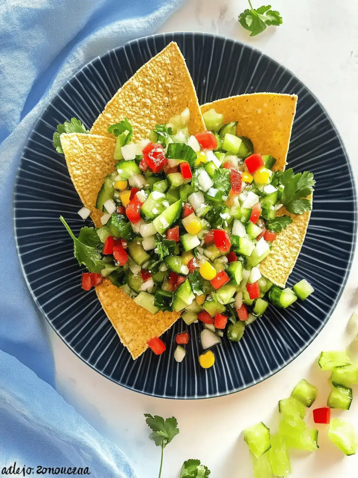 Frische Kiwi Gurken Salsa für den perfekten Sommergenuss 3 Kiwi Gurken Salsa